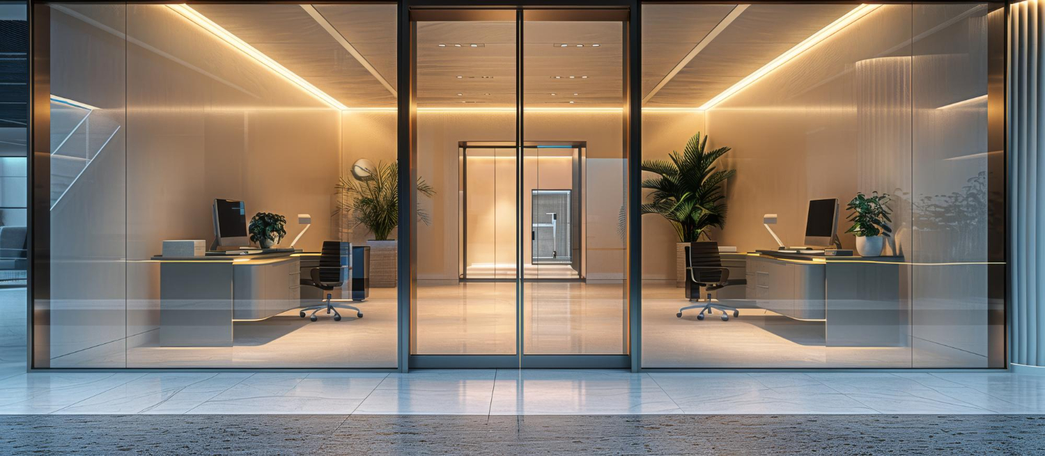 דלתות זכוכית למשרד