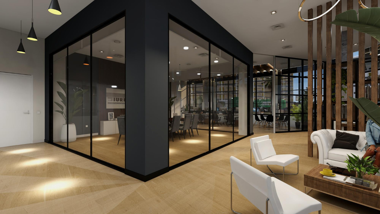 מחיצות זכוכית דקורטיביות